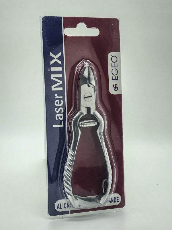 Alicate Laser Mix punta curva grande con fleje gusano