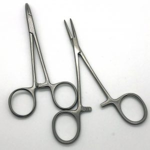 Pinza Halstead Mosquito Recta o Curva 12cm.