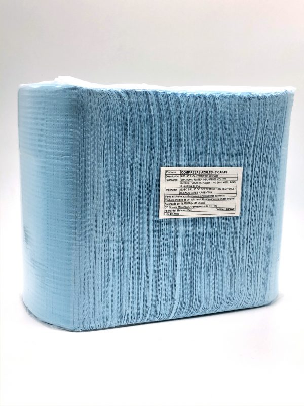 Compresas de dos capas por 125U.