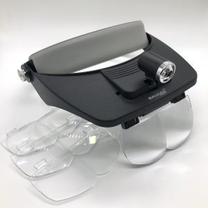 Lupa Binocular Manos Libres Con luz Led