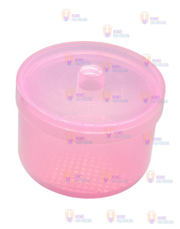 Recipiente circular con colador para lavar fresas